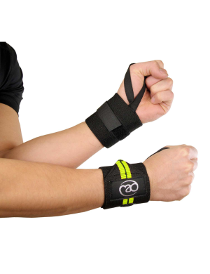 Fitness-Mad Weight Lifting Wrist Support Wraps 2pk
